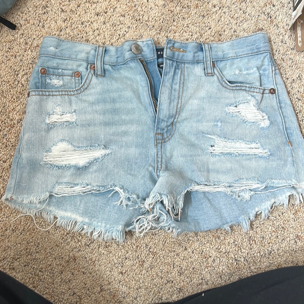 aeropostale high rise shorty shorts